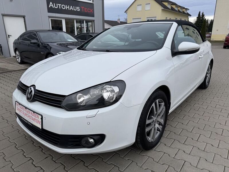 Weiß Gebraucht 2012 VW Golf Cabriolet Highline Cabrio | 9.900 € (Fairer Preis) - Bild 1/4
