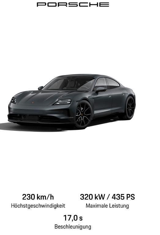Gebraucht Porsche Taycan 319 kW (435 PS) 2025 Schwarz Limousine