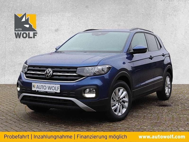 Reef blue metallic (metallic) Gebraucht 2022 VW T-Cross Life SUV | 22.750 € (Fairer Preis) - Bild 1/4