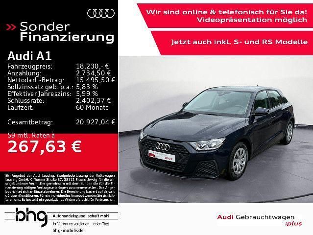 Blau Gebraucht 2021 Audi A1 Sportback Kleinwagen | 18.230 € (Fairer Preis) - Bild 1/4