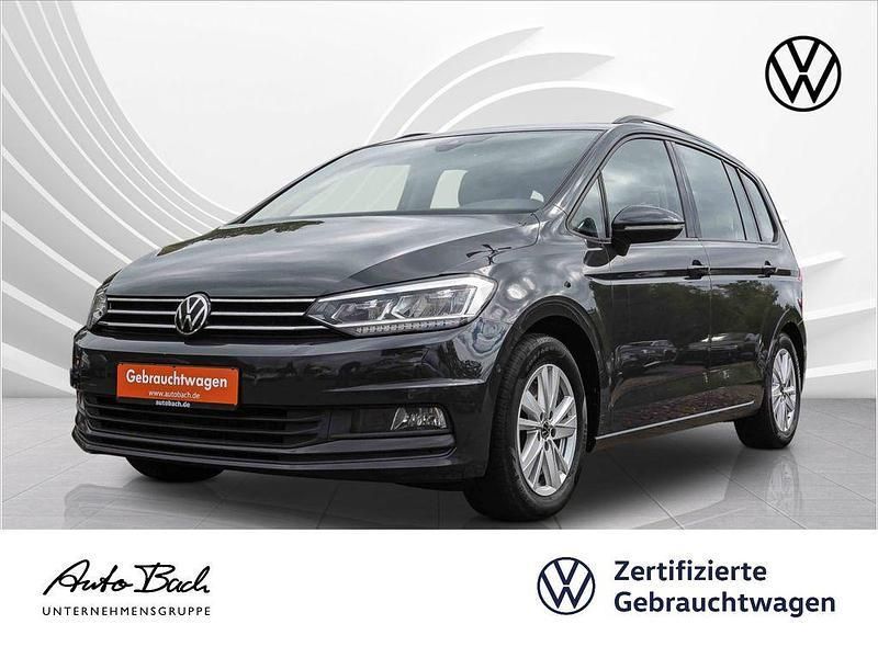 Grau (uranograu) Gebraucht 2021 VW Touran Comfortline Van / Kleinbus | 22.980 € (Fairer Preis) - Bild 1/4