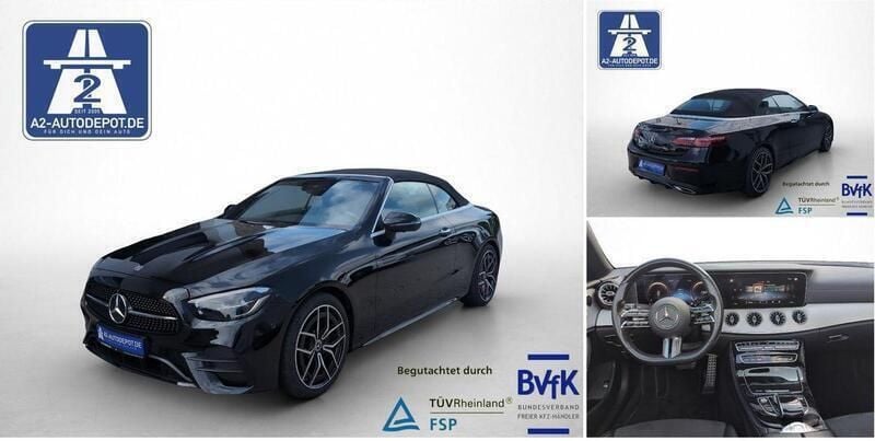 Schwarz Gebraucht 2021 Mercedes E200 AMG Cabrio | 42.450 € (Fairer Preis) - Bild 1/4