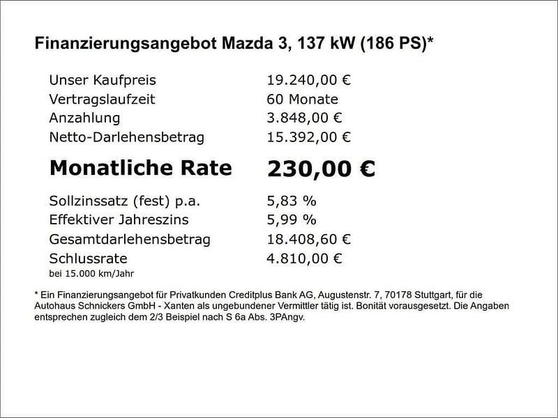 Gebraucht Mazda 3 Selection 186 PS (136 kW) 2022 Silber Limousine