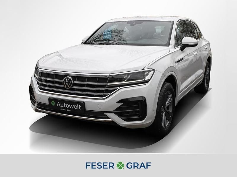 Pure white Gebraucht 2022 VW Touareg R-line SUV | 50.950 € (Fairer Preis) - Bild 1/4