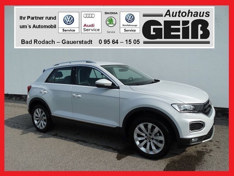 Weiß metallic Gebraucht 2021 VW T-Roc Sport SUV | 24.899 € (Guter Preis) - Bild 1/4