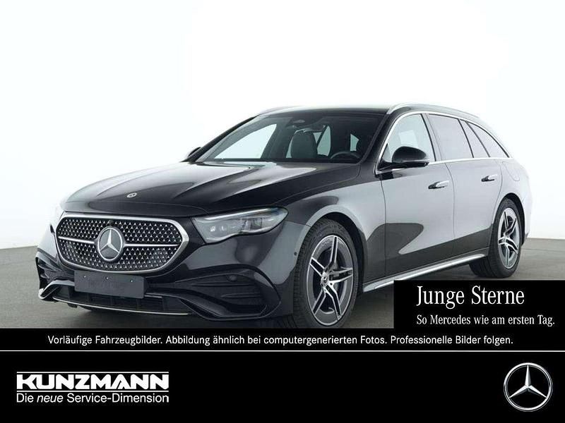 Obsidianschwarz metallic Gebraucht 2024 Mercedes E300 AMG Kombi | 54.789 € (Superpreis) - Bild 1/4