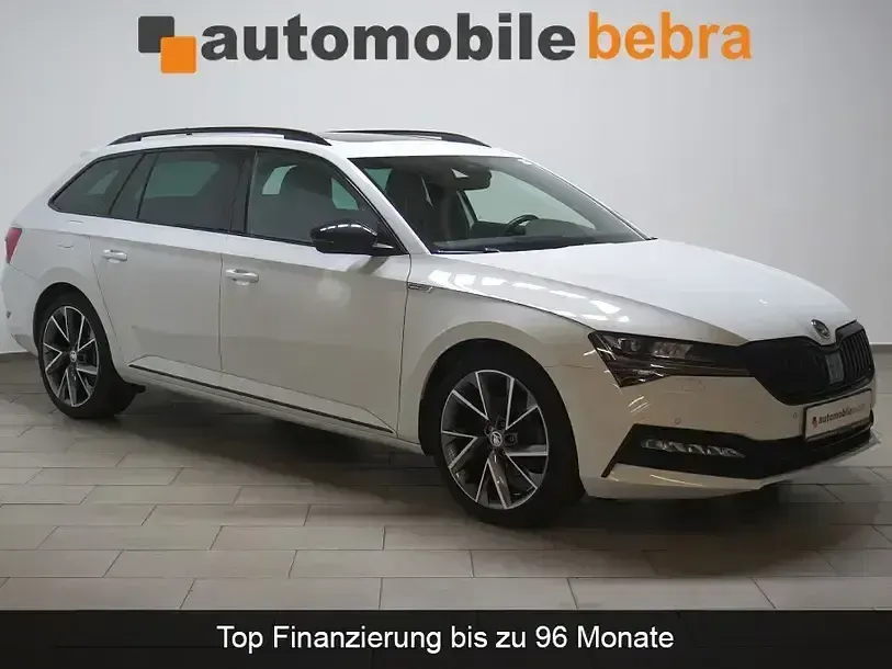 Gebraucht Skoda Superb SportLine 150 PS (110 kW) 2021 Moonweiss Kombi