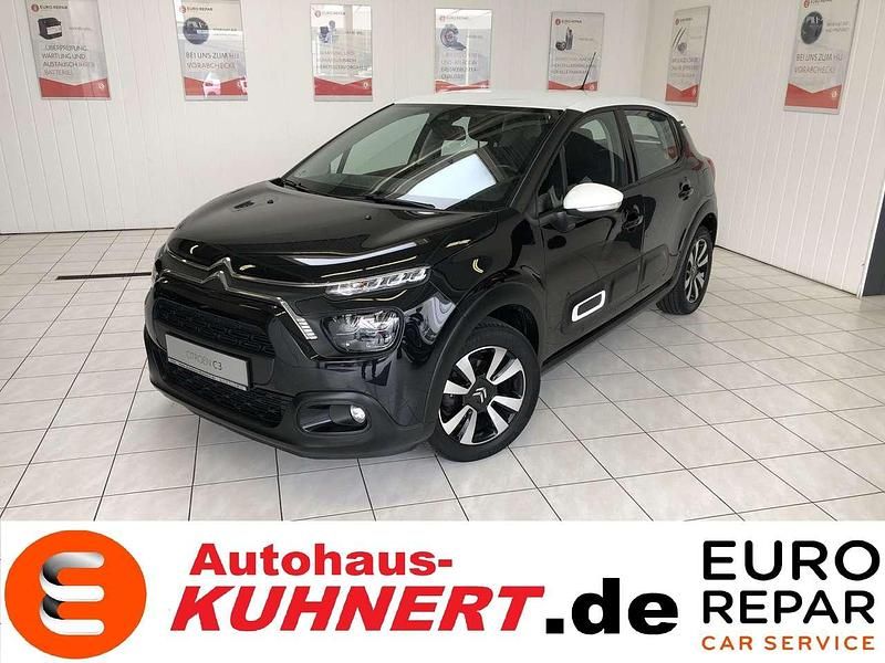 Schwarz (metallic) Gebraucht 2020 Citroën C3 Shine Kleinwagen | 11.495 € (Fairer Preis) - Bild 1/4