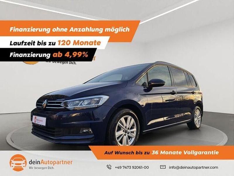 Atlantik blue Gebraucht 2023 VW Touran Comfortline Van / Kleinbus | 26.990 € (Fairer Preis) - Bild 1/4