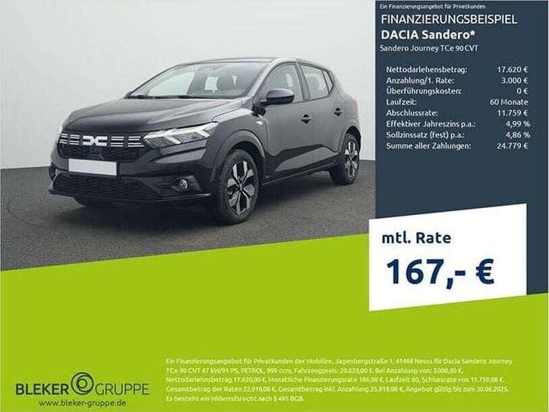 Perlmutt schwarzmetallic Gebraucht 2024 Dacia Sandero Journey Kleinwagen | 17.480 € (Guter Preis) - Bild 1/3