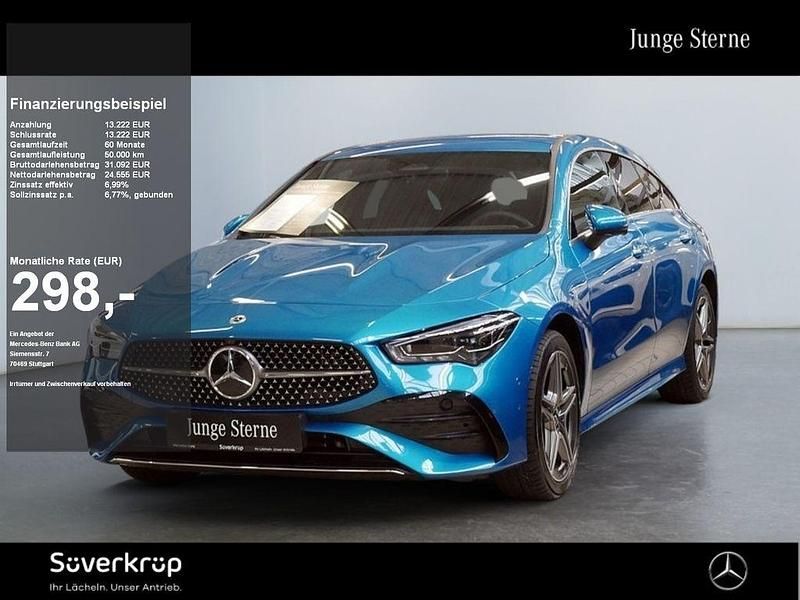Blaulack hyperblau (metallic) Gebraucht 2024 Mercedes CLA250e Shooting Brake AMG Kombi | 37.555 € (Fairer Preis) - Bild 1/2