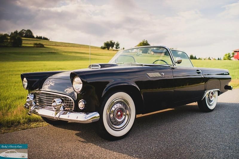 Raven black Gebraucht 1955 Ford Thunderbird Cabrio | 59.900 € - Bild 1/4
