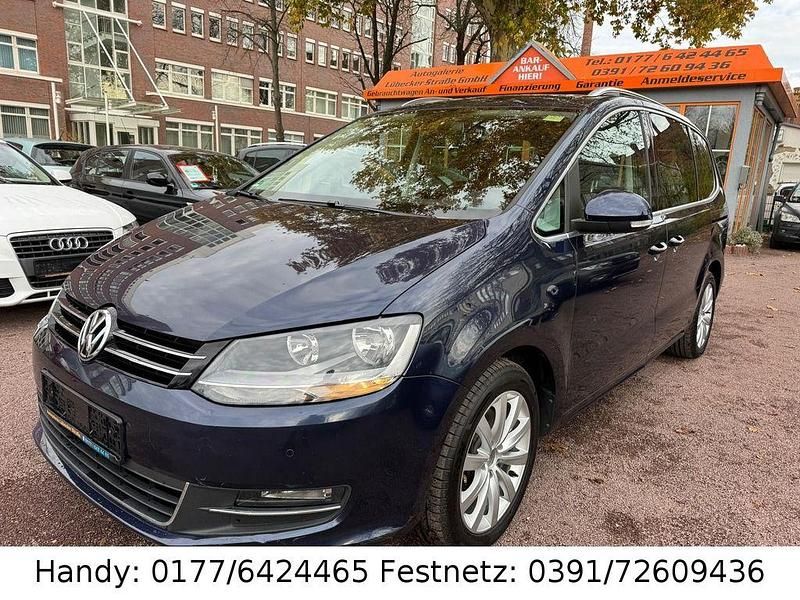 Blau Gebraucht 2014 VW Sharan Highline Van / Kleinbus | 8.990 € (Superpreis) - Bild 1/4