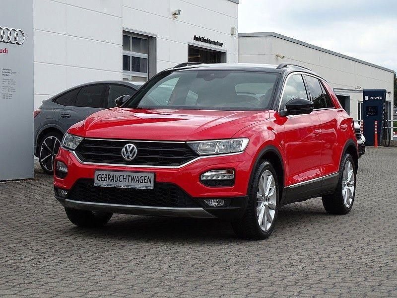 Rot Gebraucht 2019 VW T-Roc Sportline SUV | 19.745 € (Fairer Preis) - Bild 1/4