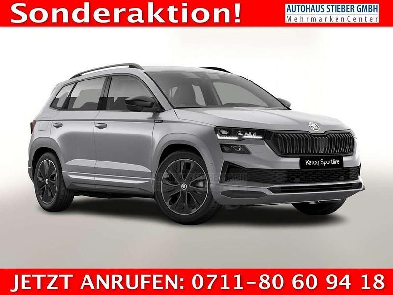 Silber Neu 2025 Skoda Karoq SportLine SUV | 34.475 € (Etwas zu teuer) - Bild 1/4