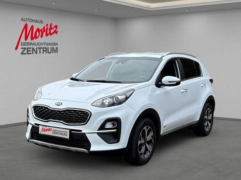 Wd) carraraweiss (weiss Gebraucht 2021 Kia Sportage Vision SUV | 22.990 € (Guter Preis) - Bild 1/4