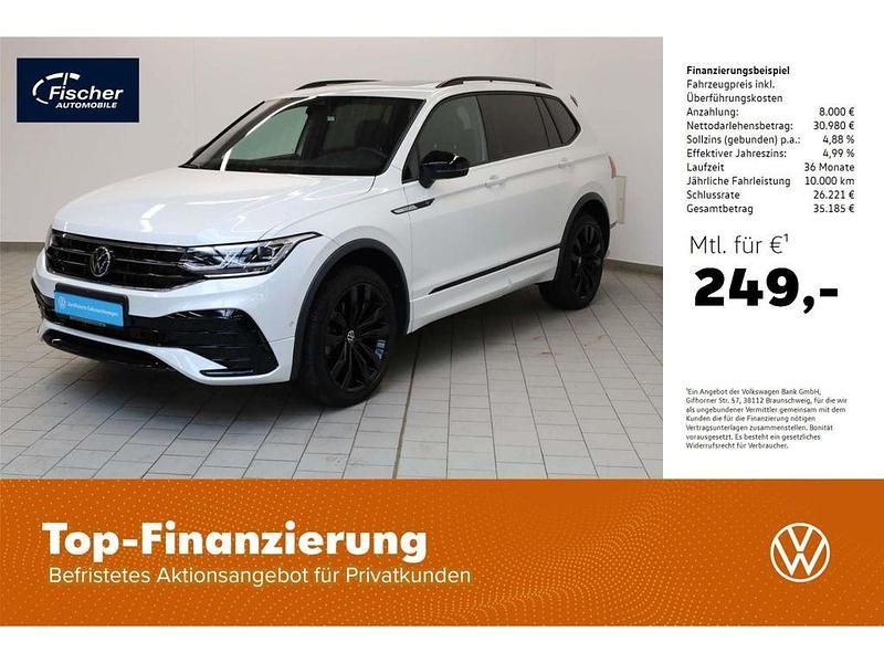 Weiss Gebraucht 2022 VW Tiguan Allspace R-line SUV | 38.980 € (Fairer Preis) - Bild 1/4