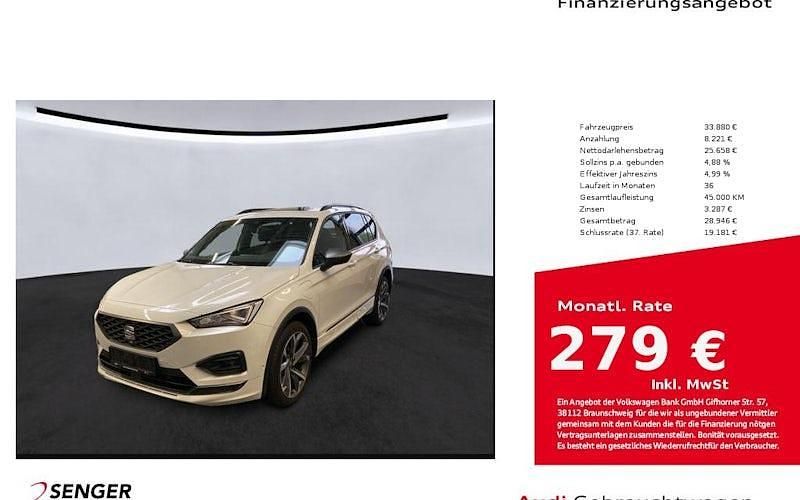 Oryx weiss perlmutteffekt Gebraucht 2022 Seat Tarraco FR SUV | 33.880 € (Etwas zu teuer) - Bild 1/4