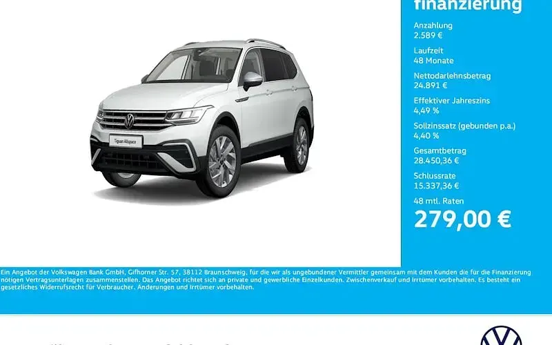 Gebraucht VW Tayron Life 150 PS (110 kW) 2022 Weiß SUV