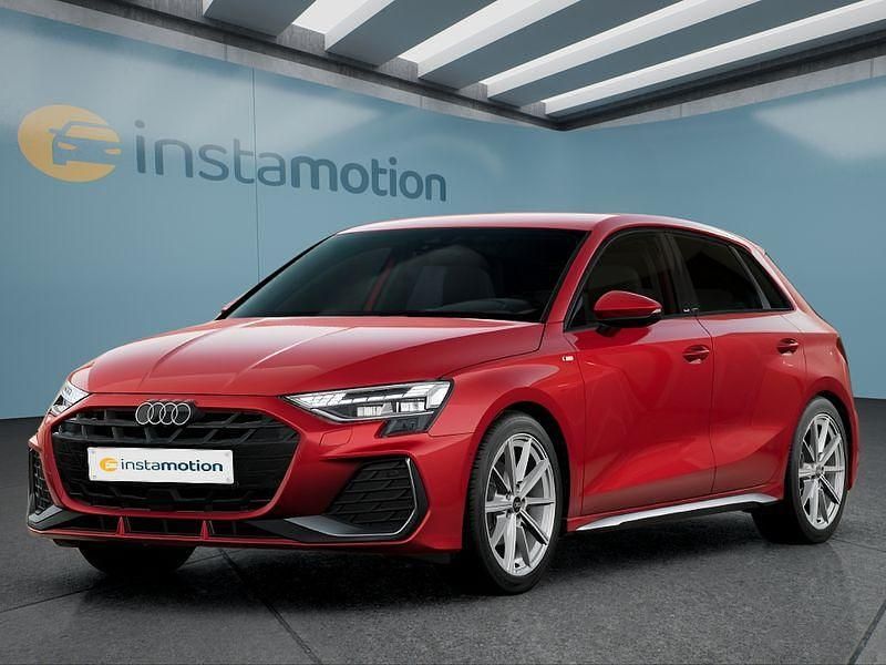 Rot Gebraucht 2024 Audi A3 Sportback S-Line Kleinwagen | 35.199 € (Fairer Preis) - Bild 1/4