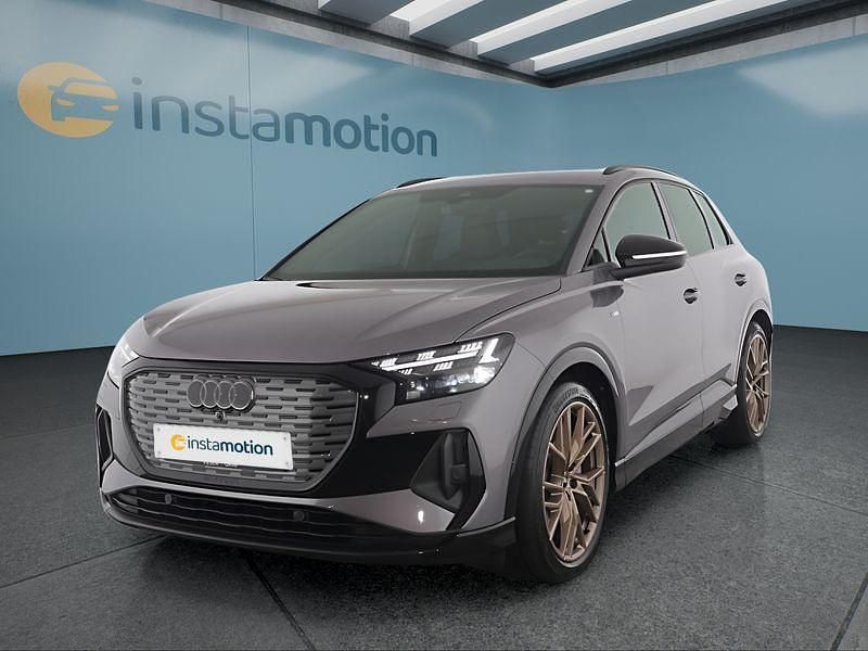 Grau Gebraucht 2022 Audi Q4 e-tron SUV | 35.199 € (Etwas zu teuer) - Bild 1/4