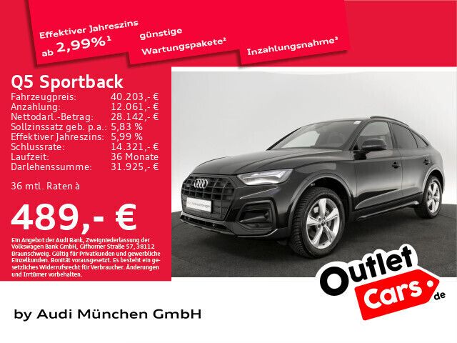 Mythosschwarz metallic Gebraucht 2022 Audi Q5 Sportback Ambiente SUV | 40.203 € (Guter Preis) - Bild 1/1