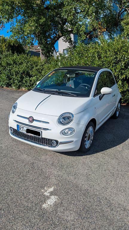 Weiß Gebraucht 2018 Fiat 500C Lounge Cabrio | 8.499 € (Guter Preis) - Bild 1/4