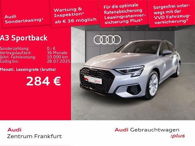 Florettsilber metallic Gebraucht 2024 Audi A3 Sportback e-tron Advanced Plus Kleinwagen | 38.320 € - Bild 1/2