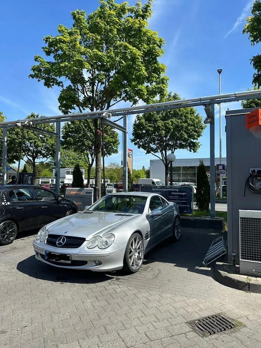 Gebraucht Mercedes SL500 AMG 306 PS (225 kW) 2003 Silber Cabrio