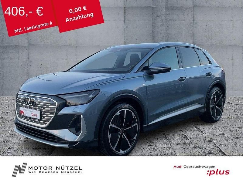 Geysirblau metallic Gebraucht 2023 Audi Q4 e-tron Ambiente SUV | 36.950 € (Fairer Preis) - Bild 1/4