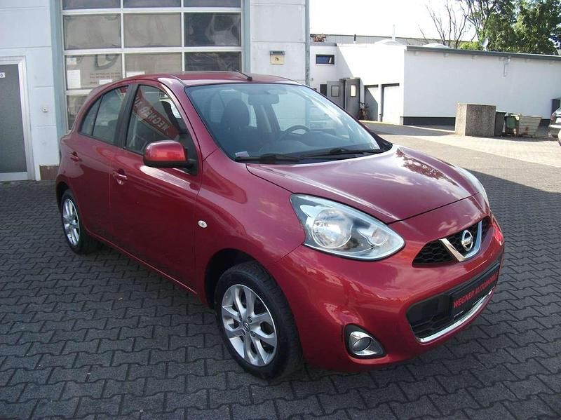 Rot Gebraucht 2014 Nissan Micra Acenta Kleinwagen | 4.900 € (Fairer Preis) - Bild 1/4