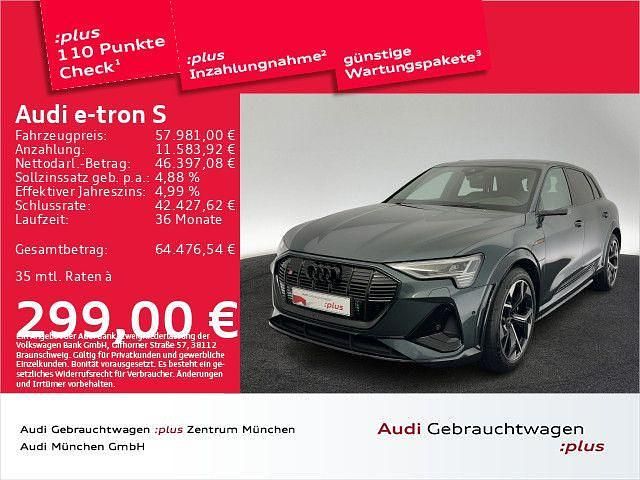 Grün Gebraucht 2022 Audi e-tron Performance SUV | 57.981 € - Bild 1/2