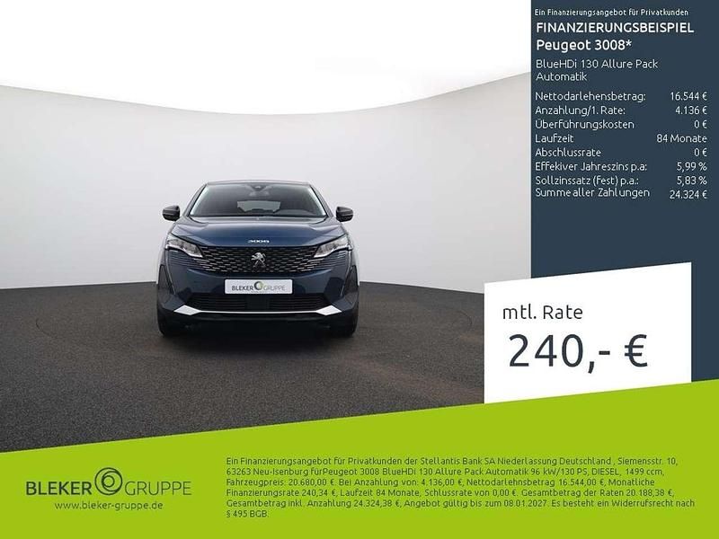 Gebraucht Peugeot 3008 Allure 131 PS (96 kW) 2023 Celebes blau SUV