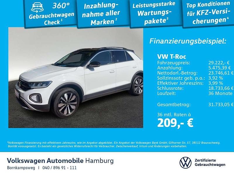 0q pure white Gebraucht 2024 VW T-Roc Move SUV | 29.222 € (Fairer Preis) - Bild 1/3