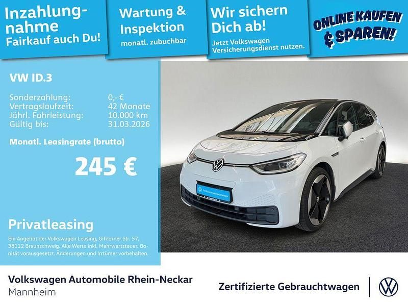 Gebraucht VW ID.3 Pro Performance 150 kW (204 PS) 2020 Weiß Kleinwagen