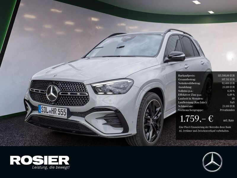 Grau / manufaktur alpingrau Gebraucht 2025 Mercedes GLE450 AMG AMG SUV | 121.000 € - Bild 1/4