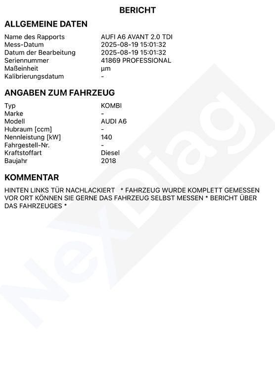 Blau Gebraucht 2018 Audi A6 S-Line Kombi | 17.999 € (Superpreis) - Bild 1/4