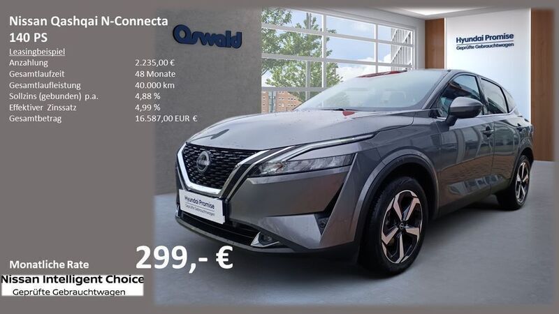 Grau Gebraucht 2022 Nissan Qashqai N-Connecta SUV | 24.990 € (Fairer Preis) - Bild 1/4