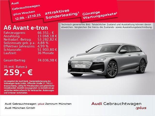 Grau Gebraucht 2025 Audi A6 e-tron Performance Kombi | 66.351 € - Bild 1/2