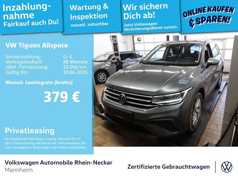 Gebraucht VW Tiguan Allspace Life 150 PS (110 kW) 2022 Platinum grey metallic SUV
