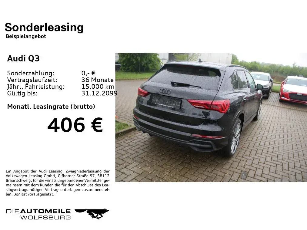 Second-hand Audi Q3 S-Line 150 CP (110 kW) 2023 Negru SUV