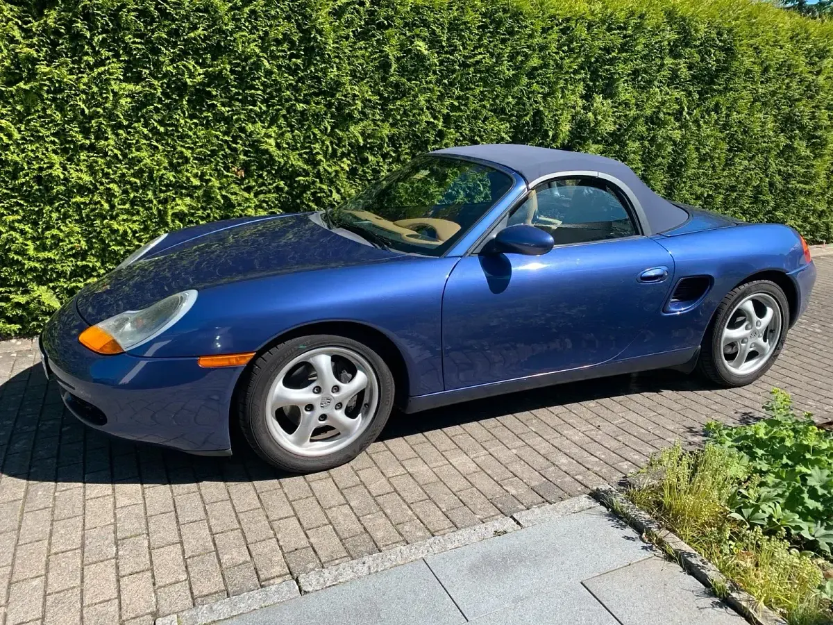 Gebraucht Porsche 986 Boxster 205 PS (150 kW) 1997 Blau Cabrio