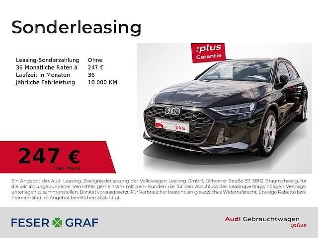 Mythosschwarz metallic Gebraucht 2024 Audi A3 Advanced Plus Limousine | 31.990 € (Fairer Preis) - Bild 1/4
