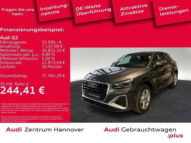 Daytonagrau perleffekt Gebraucht 2024 Audi Q2 S-Line SUV | 33.990 € (Teuer) - Bild 1/4