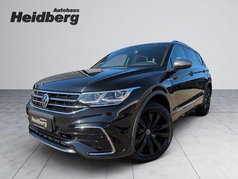 Schwarz Gebraucht 2021 VW Tiguan Allspace R-line SUV | 39.890 € (Teuer) - Bild 1/4