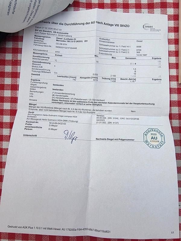 Gebraucht Mercedes 190 72 PS (52 kW) 1987 Andere farben Limousine