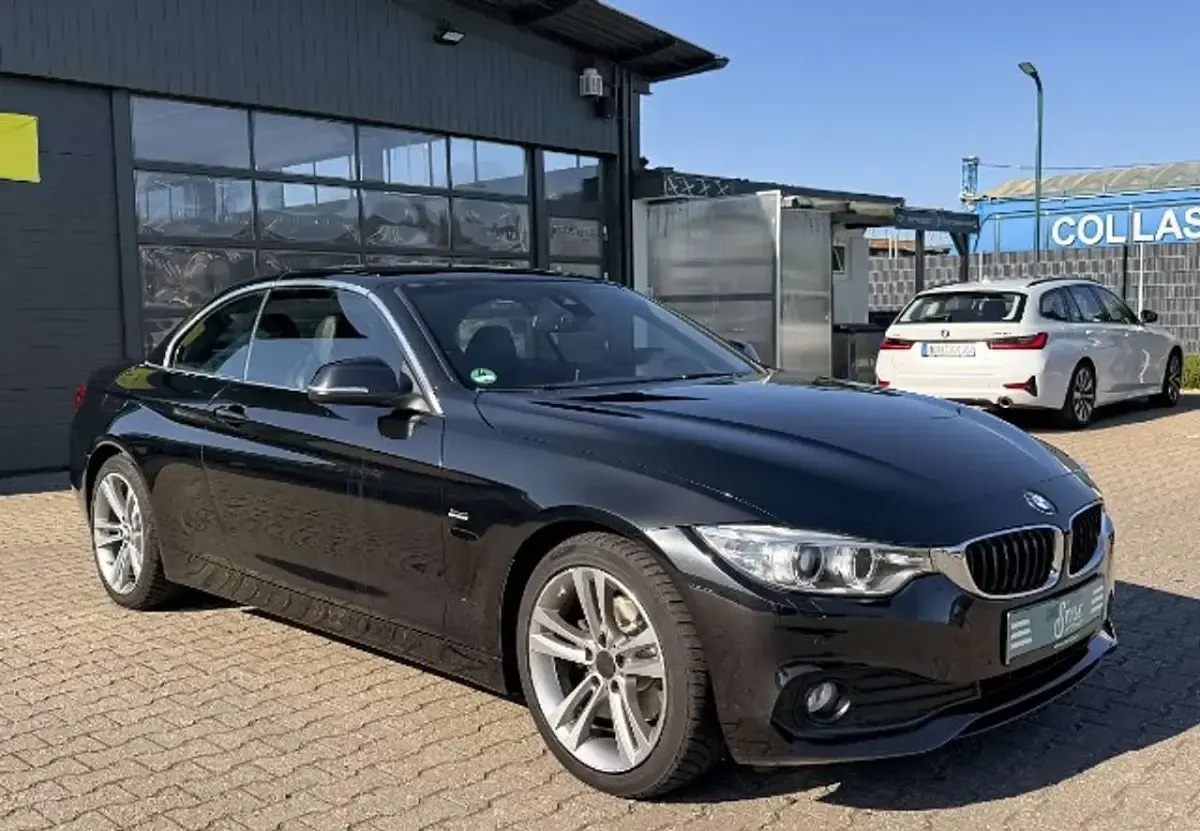 Gebraucht BMW 420 Cabriolet Sport Line 184 PS (135 kW) 2015 Schwarz Cabrio