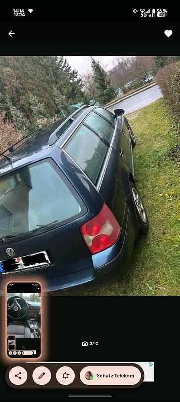 Second-hand VW Passat 131 CP (96 kW) 2004 Albastru Break