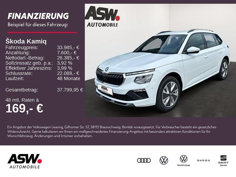 Moonweiß perleffekt Neu 2025 Skoda Kamiq Selection SUV | 33.985 € (Teuer) - Bild 1/4