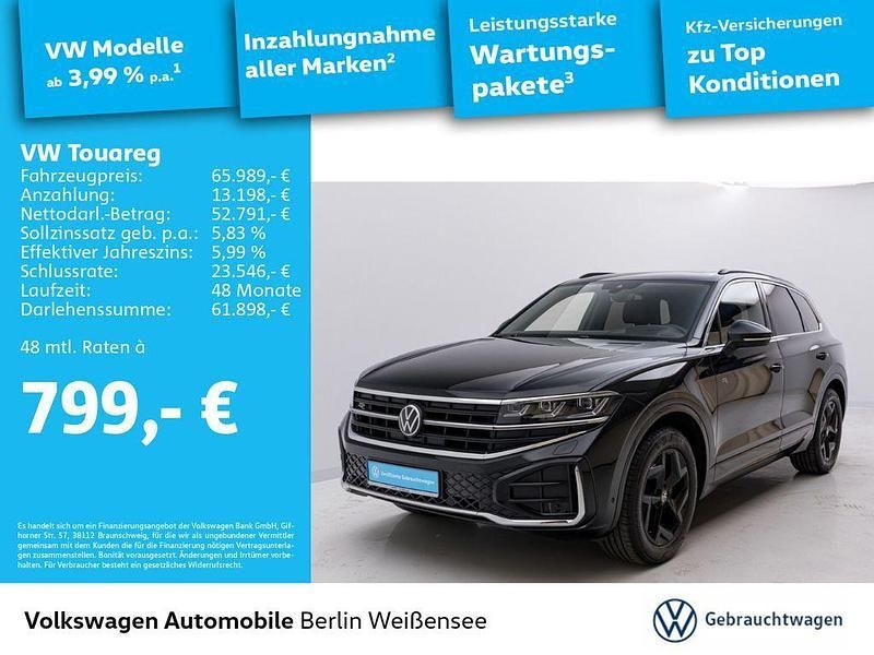 Grenadillschwarz metallic Gebraucht 2024 VW Touareg R-line SUV | 65.989 € (Fairer Preis) - Bild 1/4